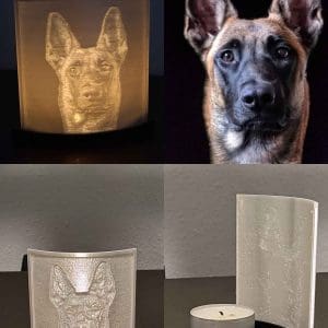 Foto 3D personalizada porta velas