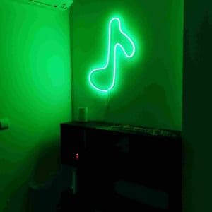 Neon forma musical multicolor