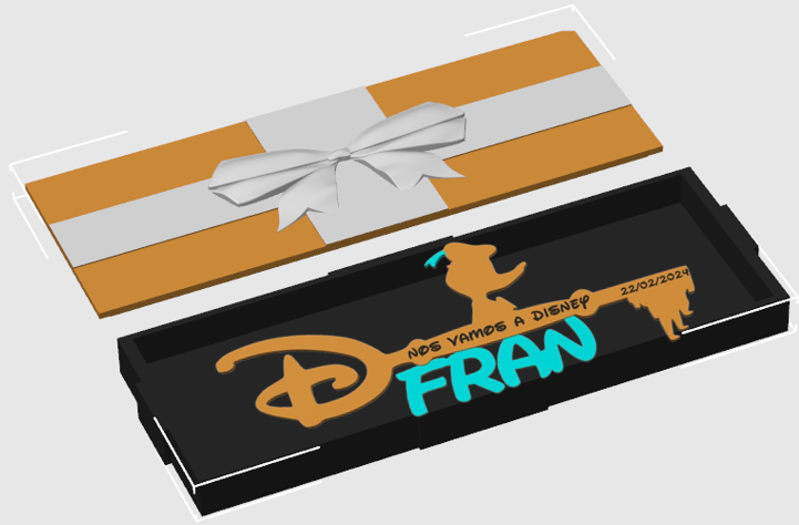 Llaves Disney personalizadas “nos vamos a Disney”. donald