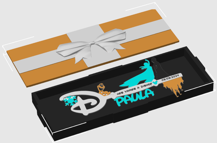 Llave Disney personalizada “nos vamos a Disney” Frozen