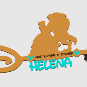 Llaves customizadas Disney “nos vamos a Disney” bestia