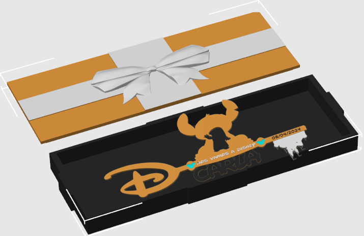 Llave Disney “nos vamos a Disney” personalizada lilo - Imagen 2