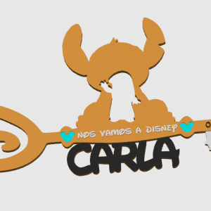 Llave Disney “nos vamos a Disney” personalizada lilo