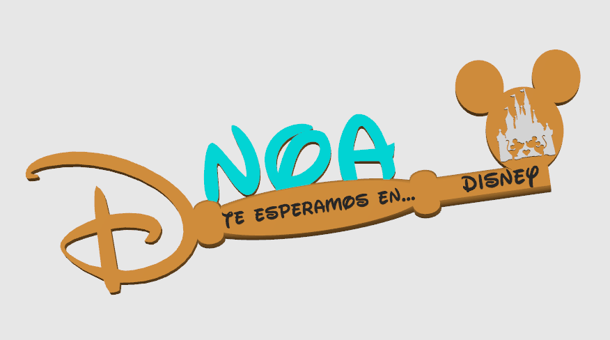 Llaves Disney personalizadas “nos vamos a Disney” mickey - Imagen 2
