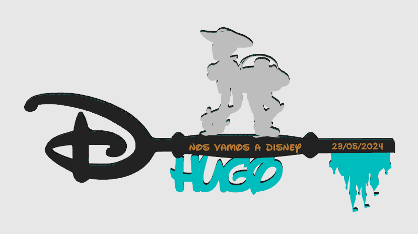 Llave customizada Disney “nos vamos a Disney” - Imagen 2