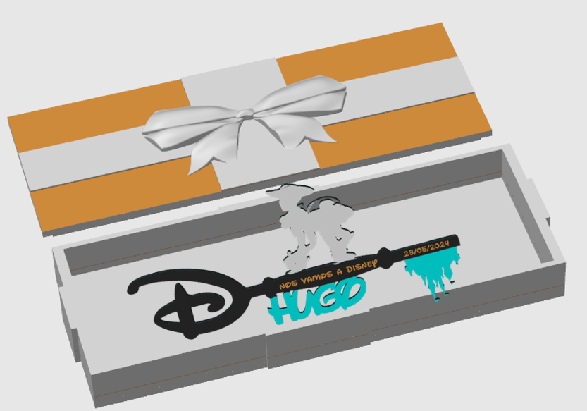 Llave customizada Disney “nos vamos a Disney”