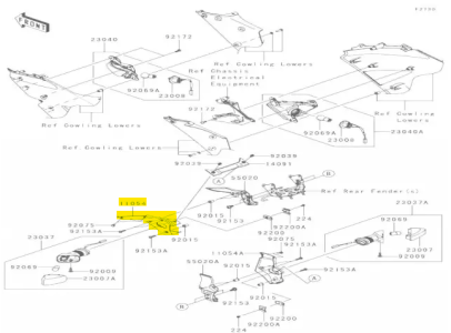 Soporte intermitente ZX6 110540888/110540889 - Imagen 5